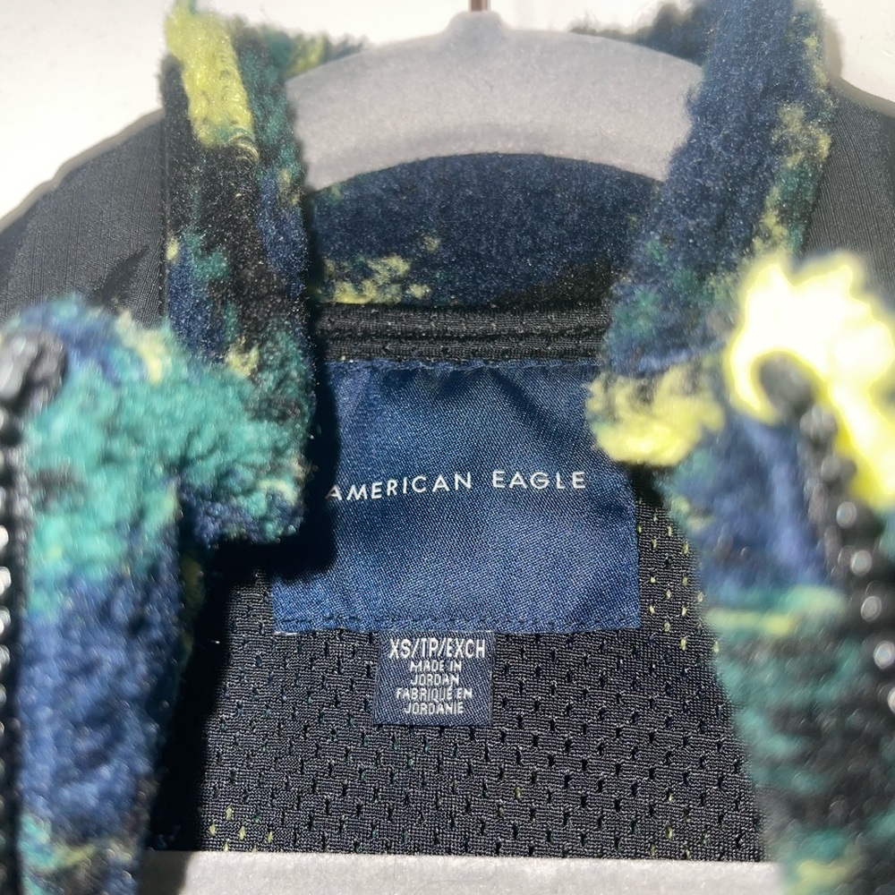 American eagle retro zip up fleece jacket - Picture 4 of 7